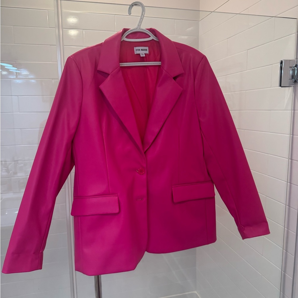 Steve Madden Pink Blazer with Tailored Silhouette